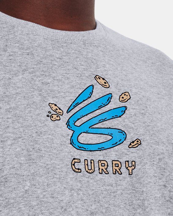เสื้อคอกลม Curry Cookies สำหรับผู้ชาย, Gray, pdpMainDesktop image number 4